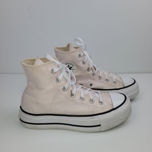 CONVERSE Chuck Taylor All Star Lift Platform High Top Chunky Pink Sneakers Sz 6
